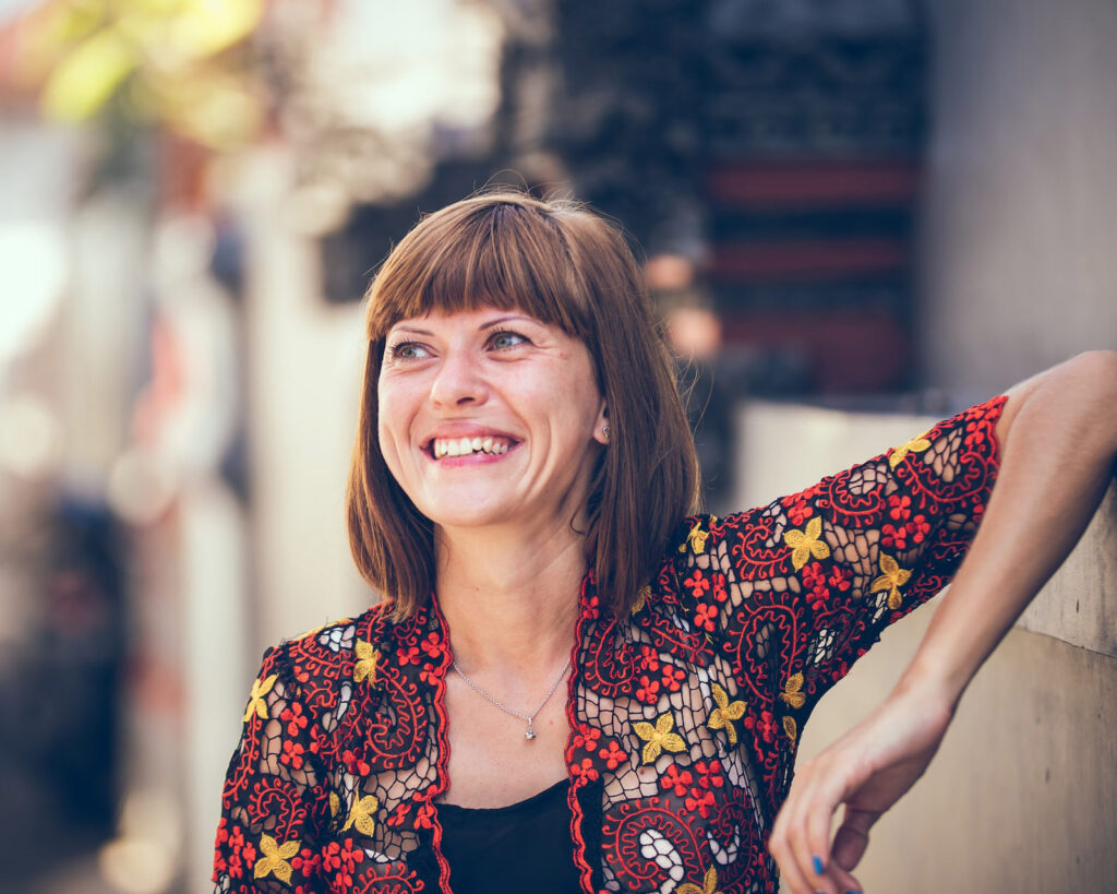 smiling woman