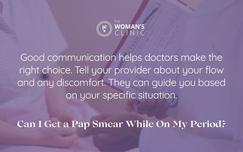 pap smear during periods